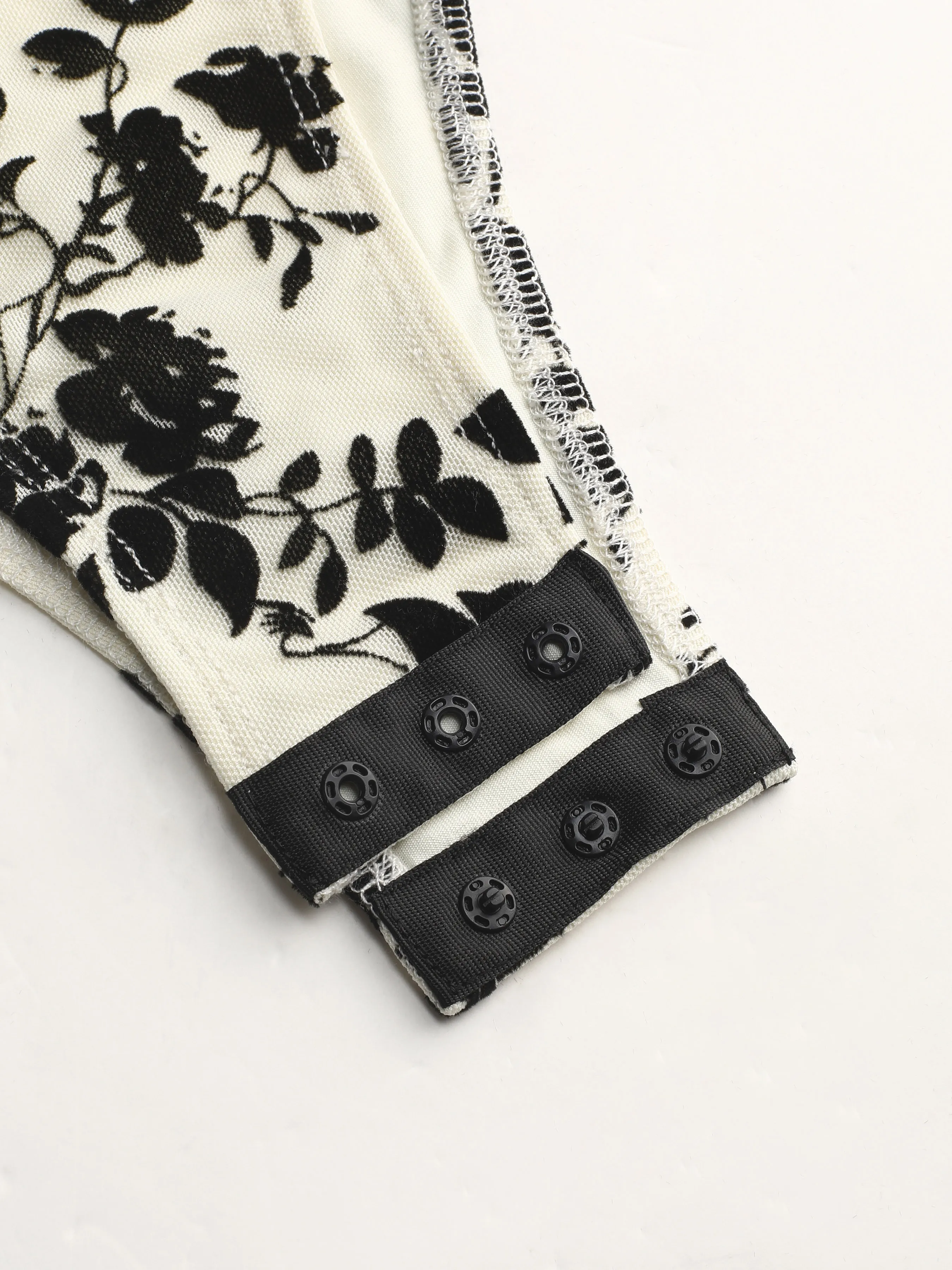 Floral Fruncido Body sin Mangas Curvy