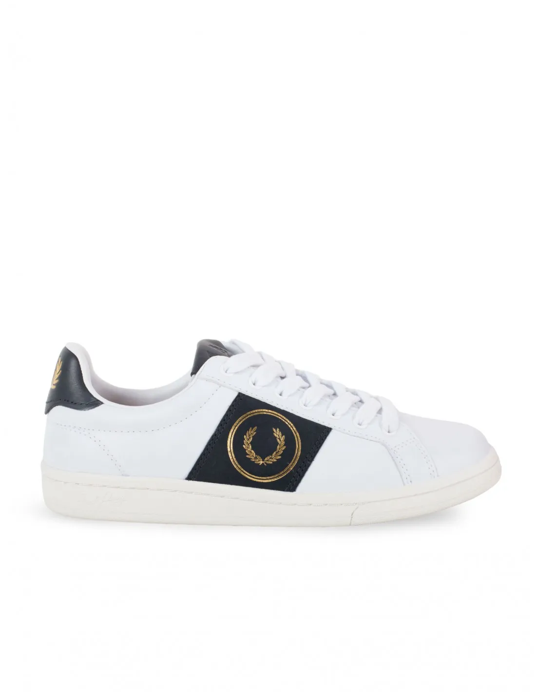 FRED PERRY Zapatillas Piel Blancas Combinadas