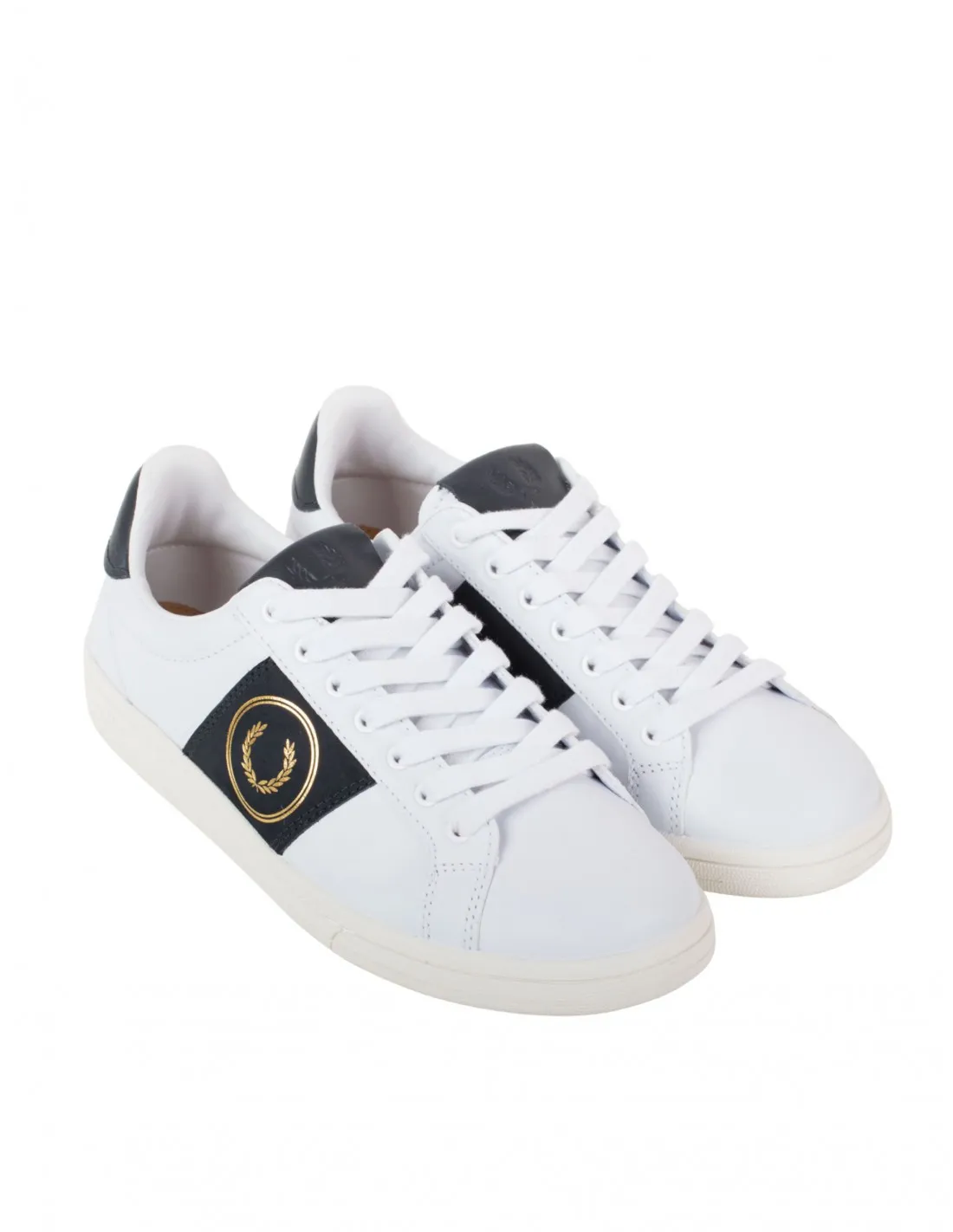 FRED PERRY Zapatillas Piel Blancas Combinadas