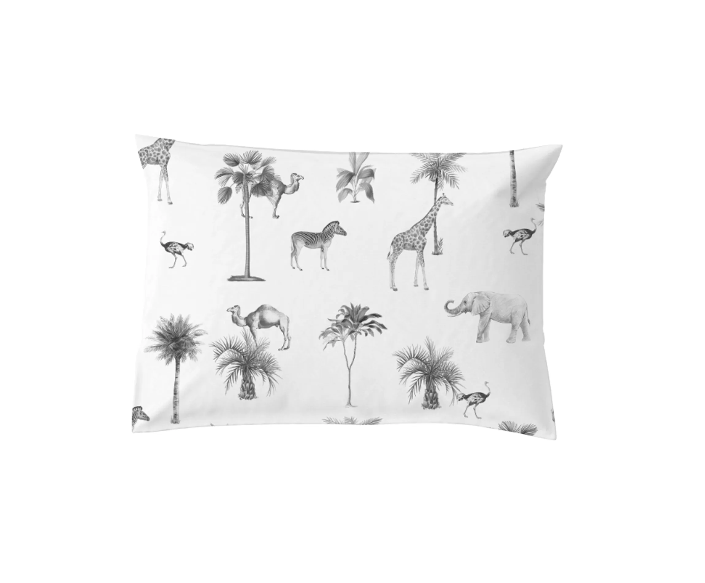 Funda Almohada Blanca Animales Cama 135