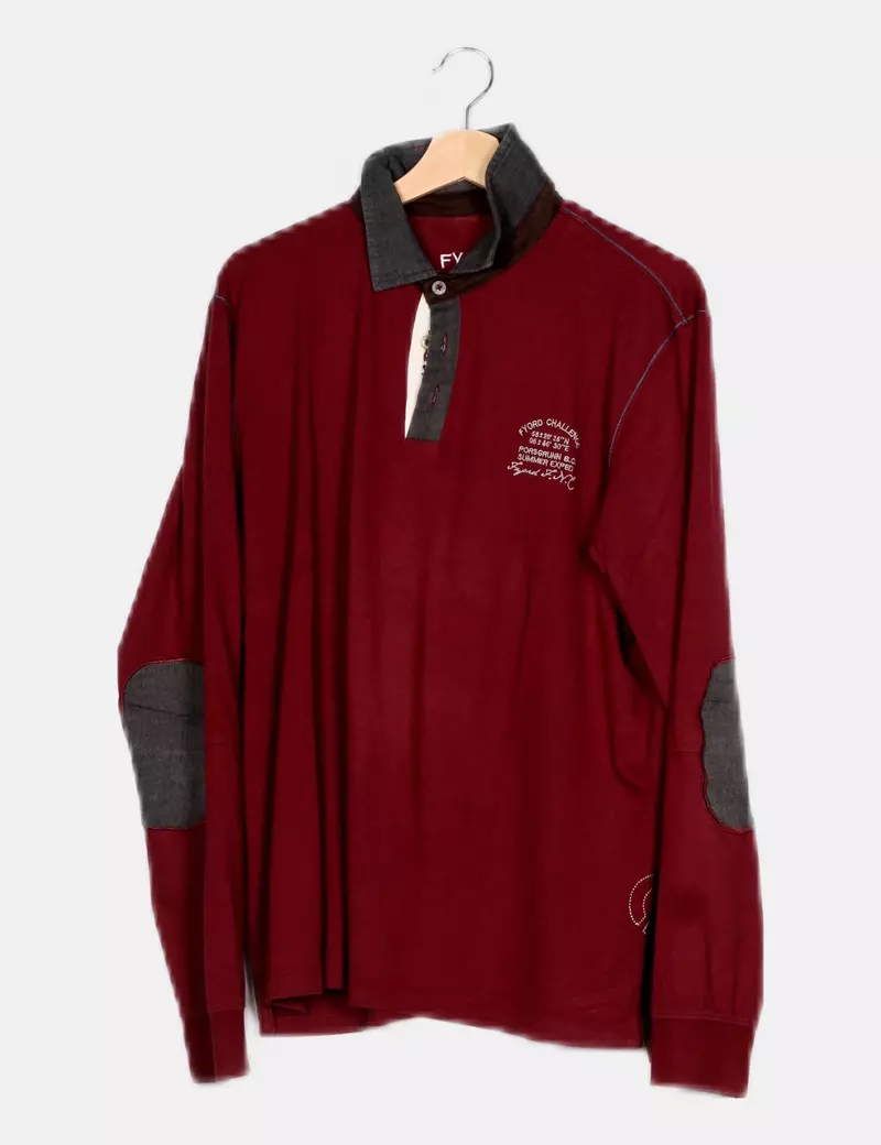 FYORD Polo granate letras