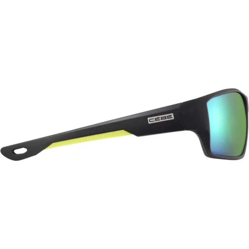 GAFAS DE SOL CéBé STRICKLAND (NEGRO LIMA MATE  ZONA GRIS VERDE CAT 3) HOMBRE