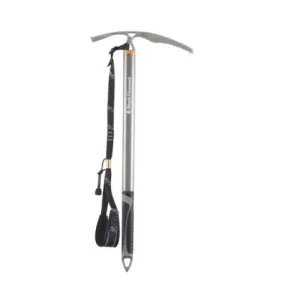 Hacha de alpinismo de diamante negro con mango (metal gris)