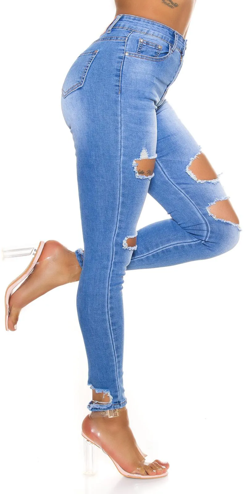 Jeans Skinny rotos para mujer