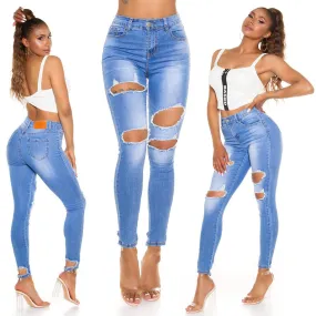 Jeans Skinny rotos para mujer