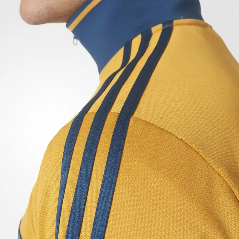 La Juventus sudadera parte Superior de la Pista 3 Rayas de color amarillo 2017/18 Adidas