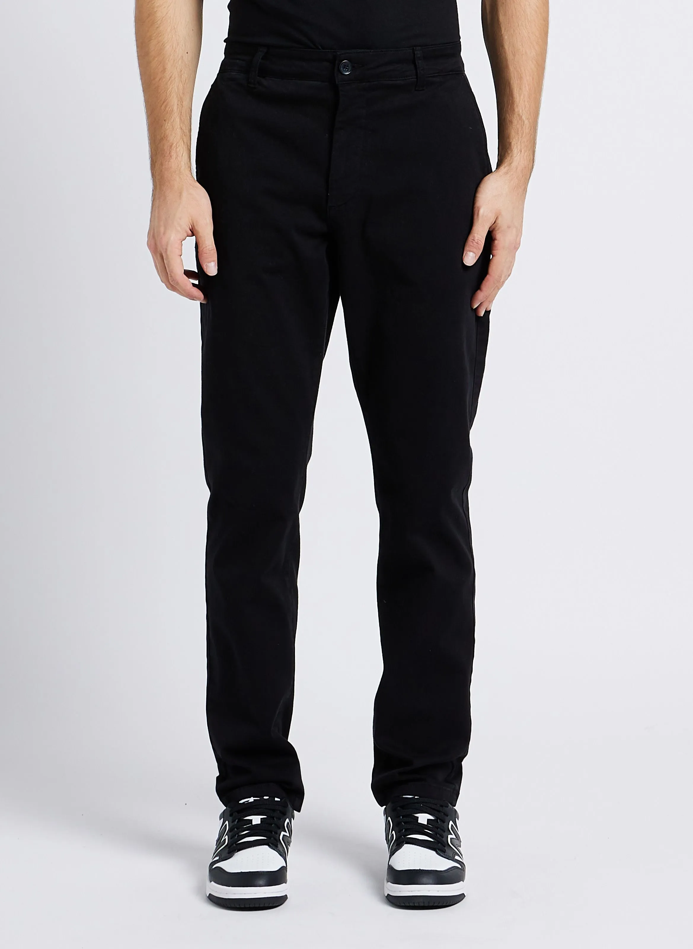 LAVIS 8045  PANTALóN SLIM FIT DE TALLE ALTO EN NEGRO