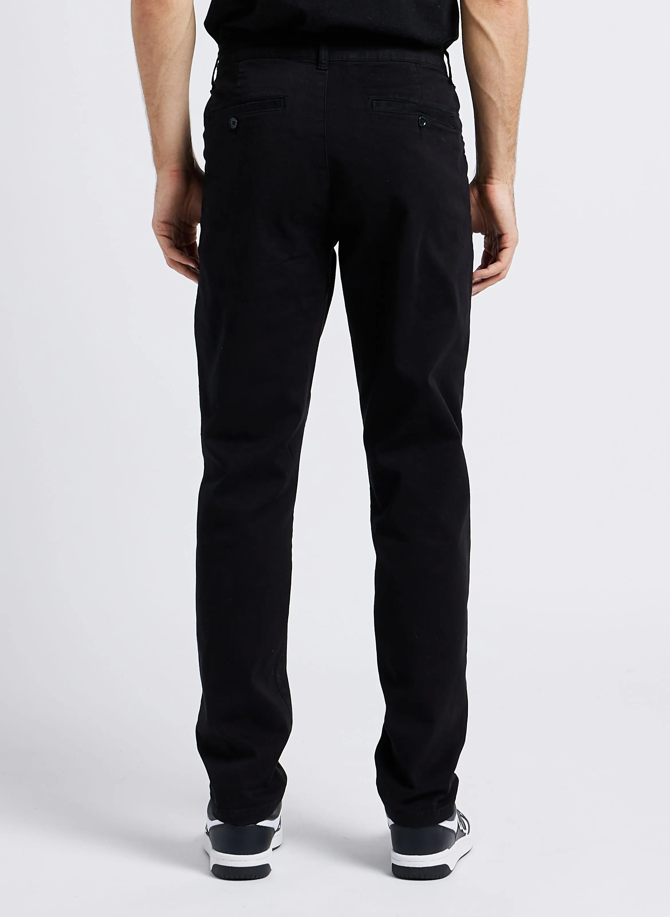LAVIS 8045  PANTALóN SLIM FIT DE TALLE ALTO EN NEGRO