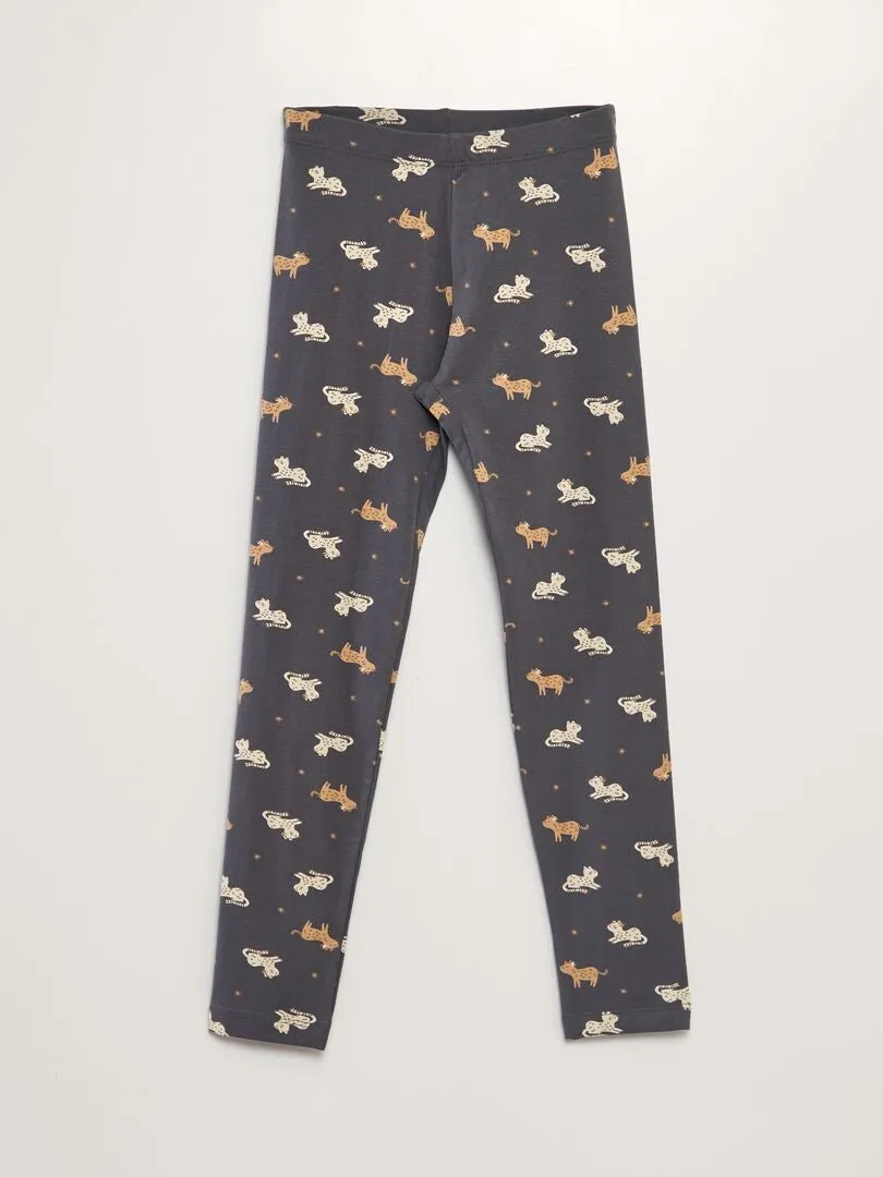 LEGGING LARGO ESTAMPADO  GRIS