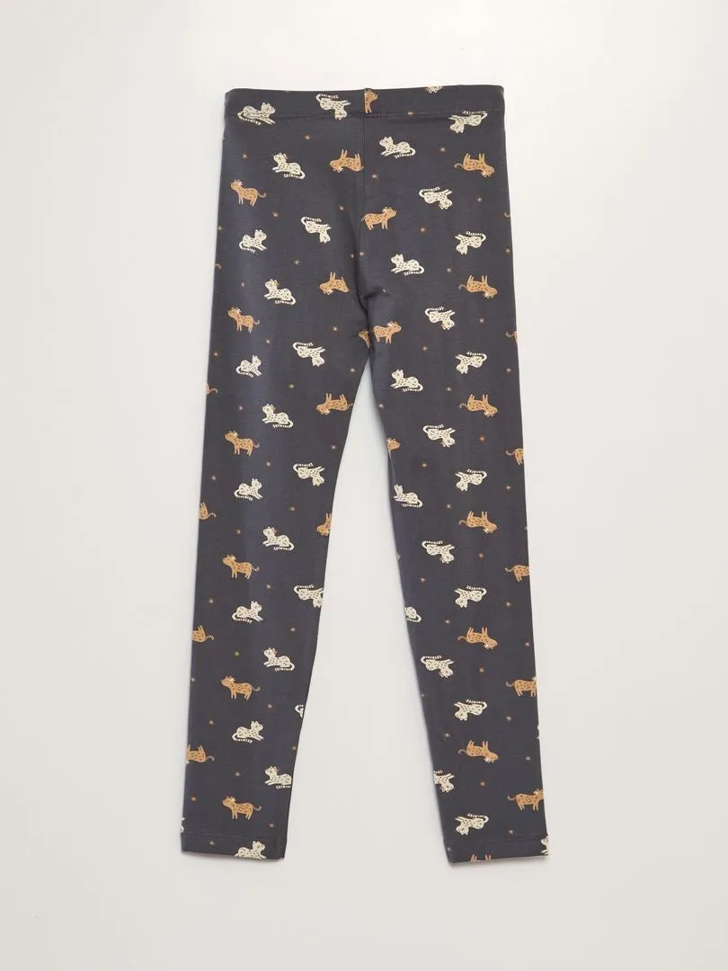 LEGGING LARGO ESTAMPADO  GRIS