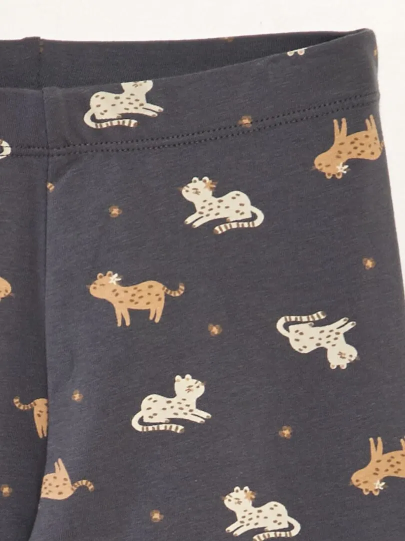 LEGGING LARGO ESTAMPADO  GRIS
