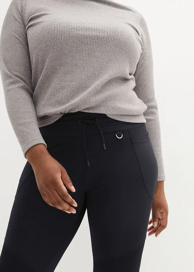 Leggings para exterior, hasta el tobillo Negro