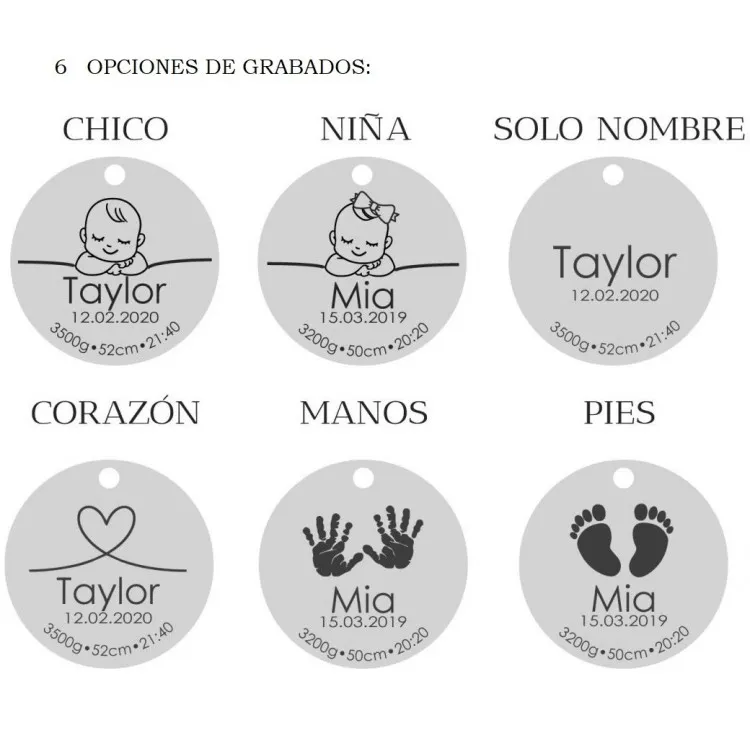 Llavero  nacimiento personalizado plata de ley