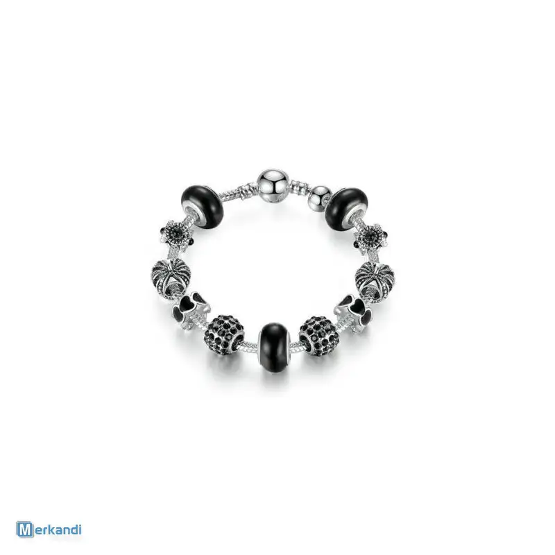 LOTE DE PULSERAS ESTILO PANDORA  VARIADO Y DE ALTA CALIDAD PARA NEGOCIOS
