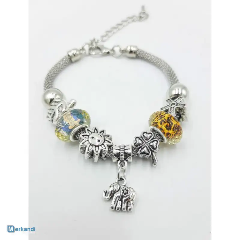 LOTE DE PULSERAS ESTILO PANDORA  VARIADO Y DE ALTA CALIDAD PARA NEGOCIOS