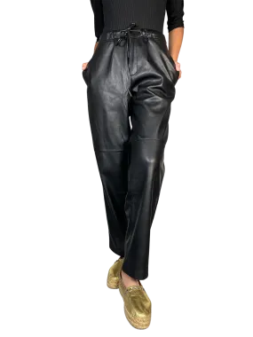 MANGO Pantalón Ecocuero