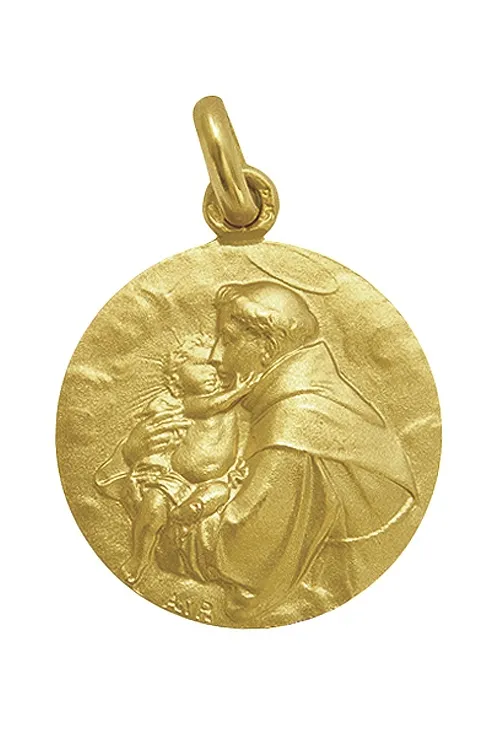 MEDALLA SAN ANTONIO DE PADUA EN ORO DE LEY 268_M11716