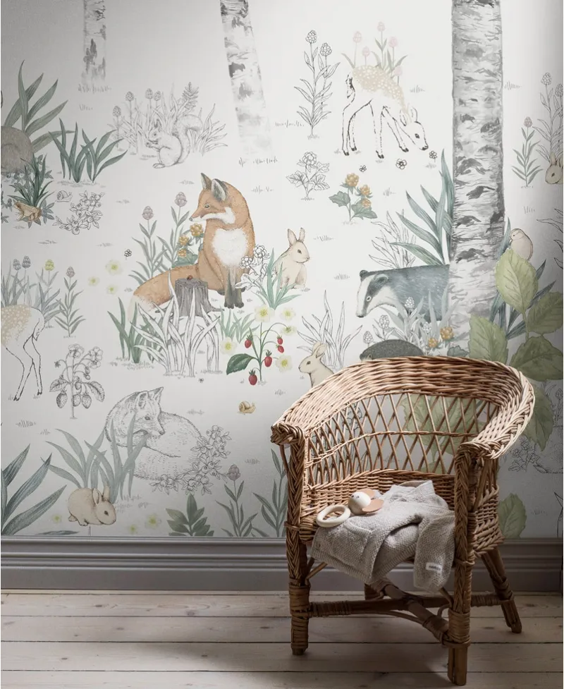 Mural Infantil Magic Forest Borastapeter