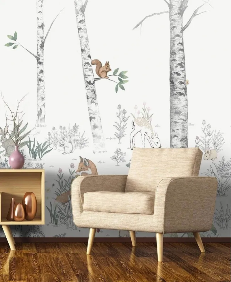 Mural Infantil Magic Forest Borastapeter