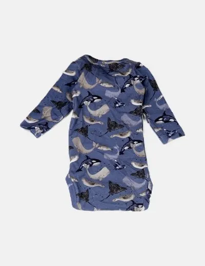 Name it Body azul estampado animales marinos
