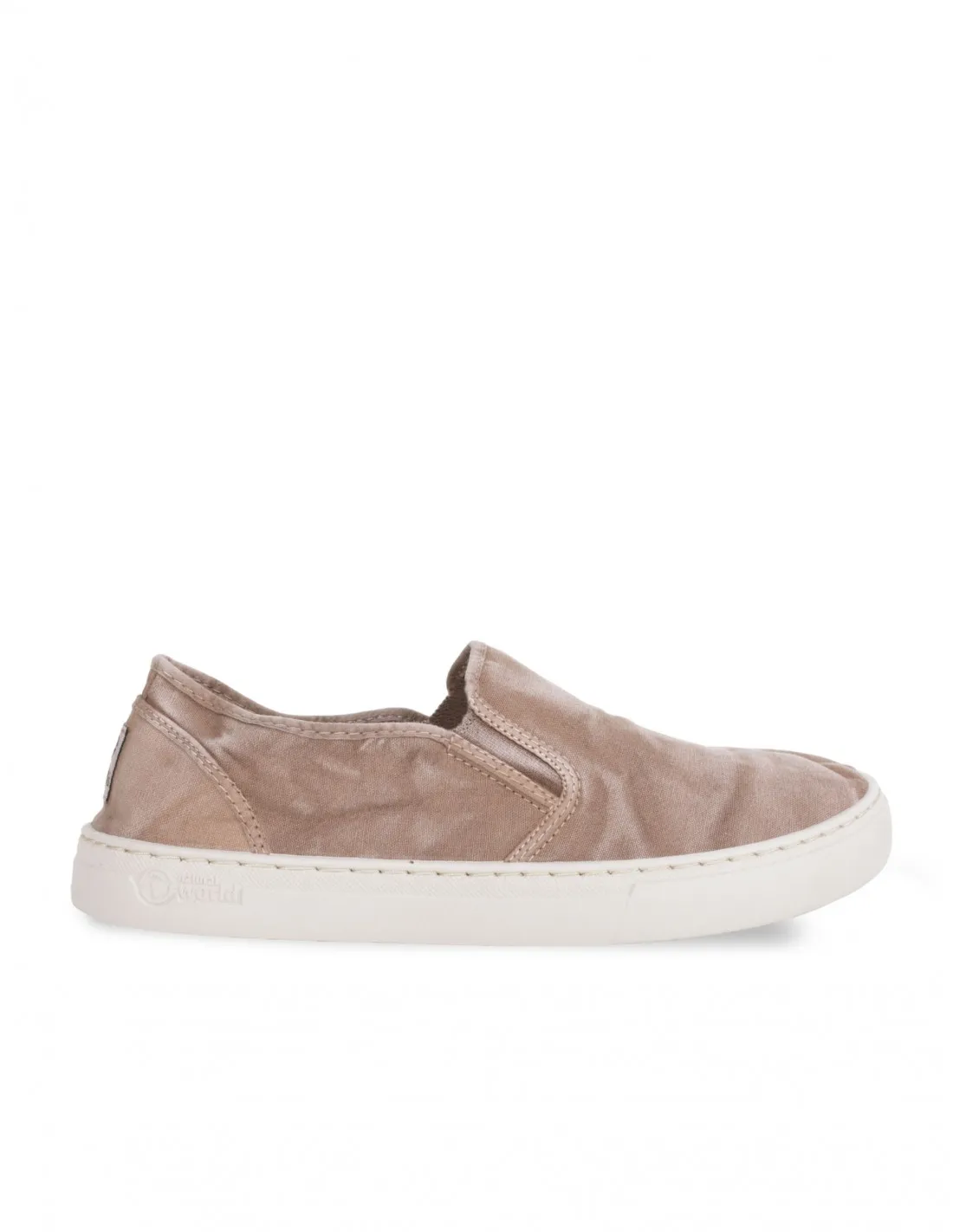 NATURAL WORLD ZAPATILLAS SLIPON BEIGE