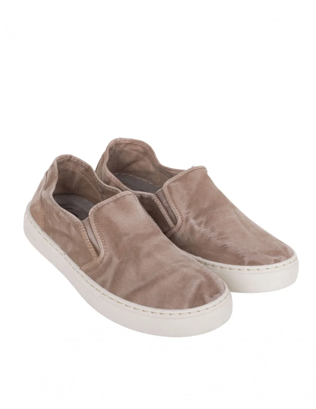 NATURAL WORLD ZAPATILLAS SLIPON BEIGE
