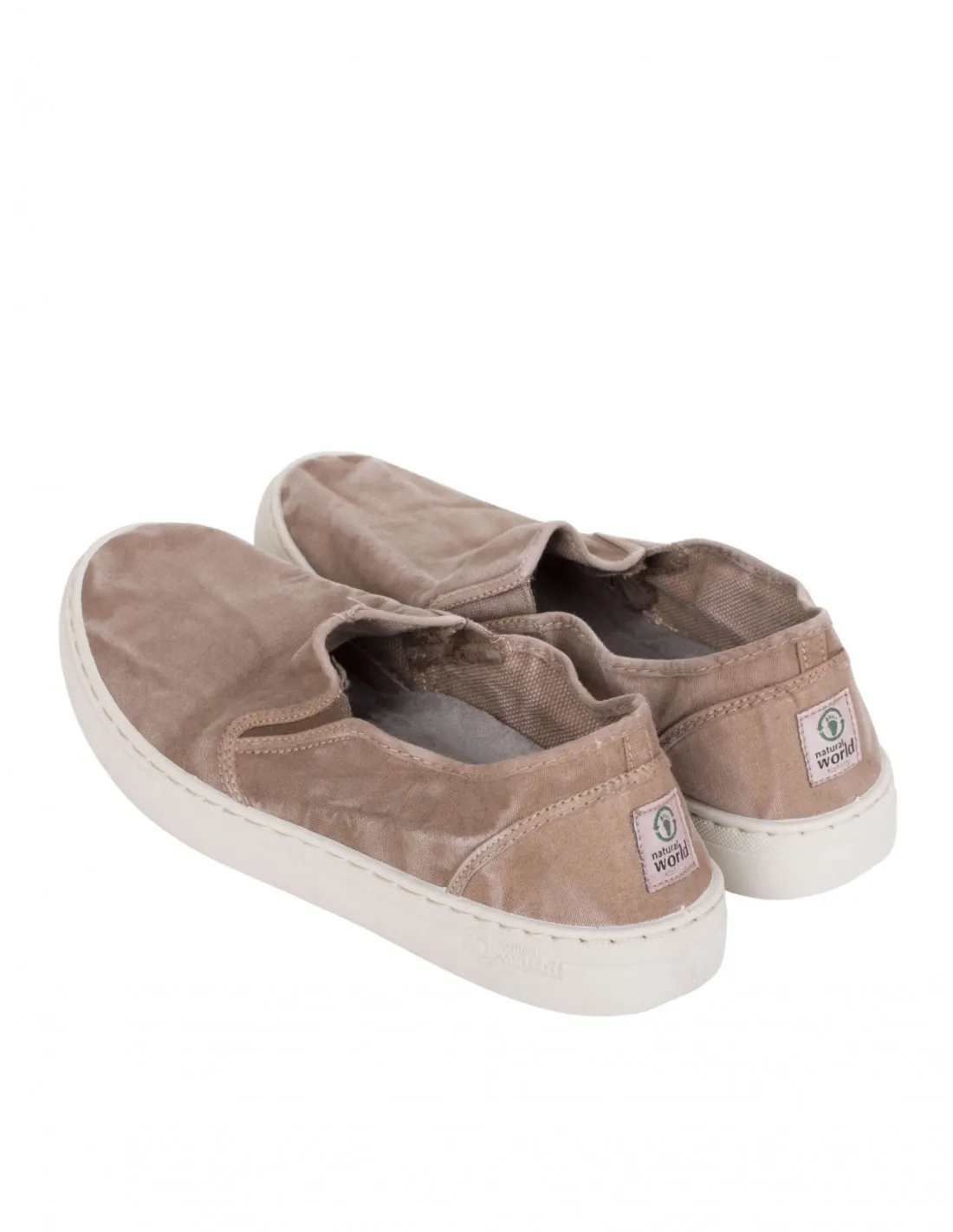 NATURAL WORLD ZAPATILLAS SLIPON BEIGE