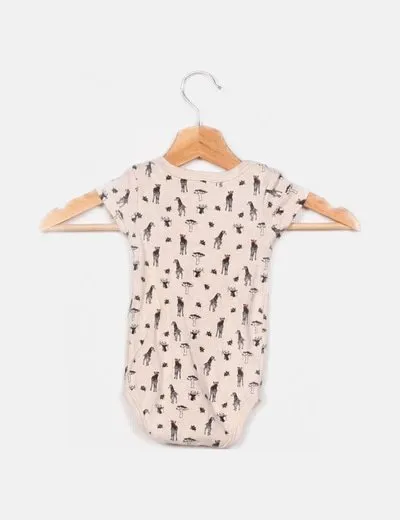 NoName Body beige estampado animales