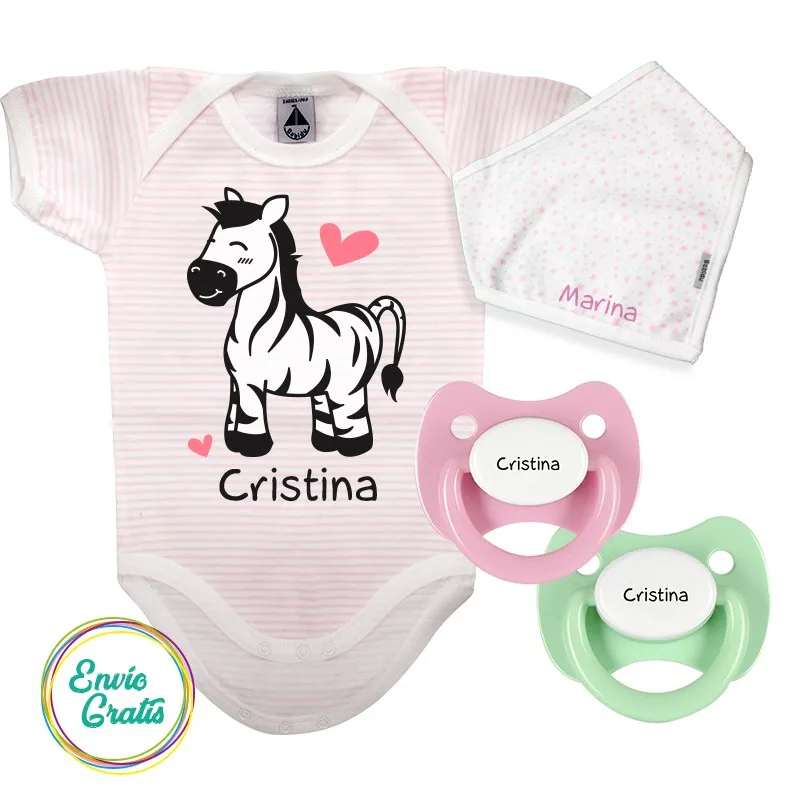 Pack Body Personalizado Cebra