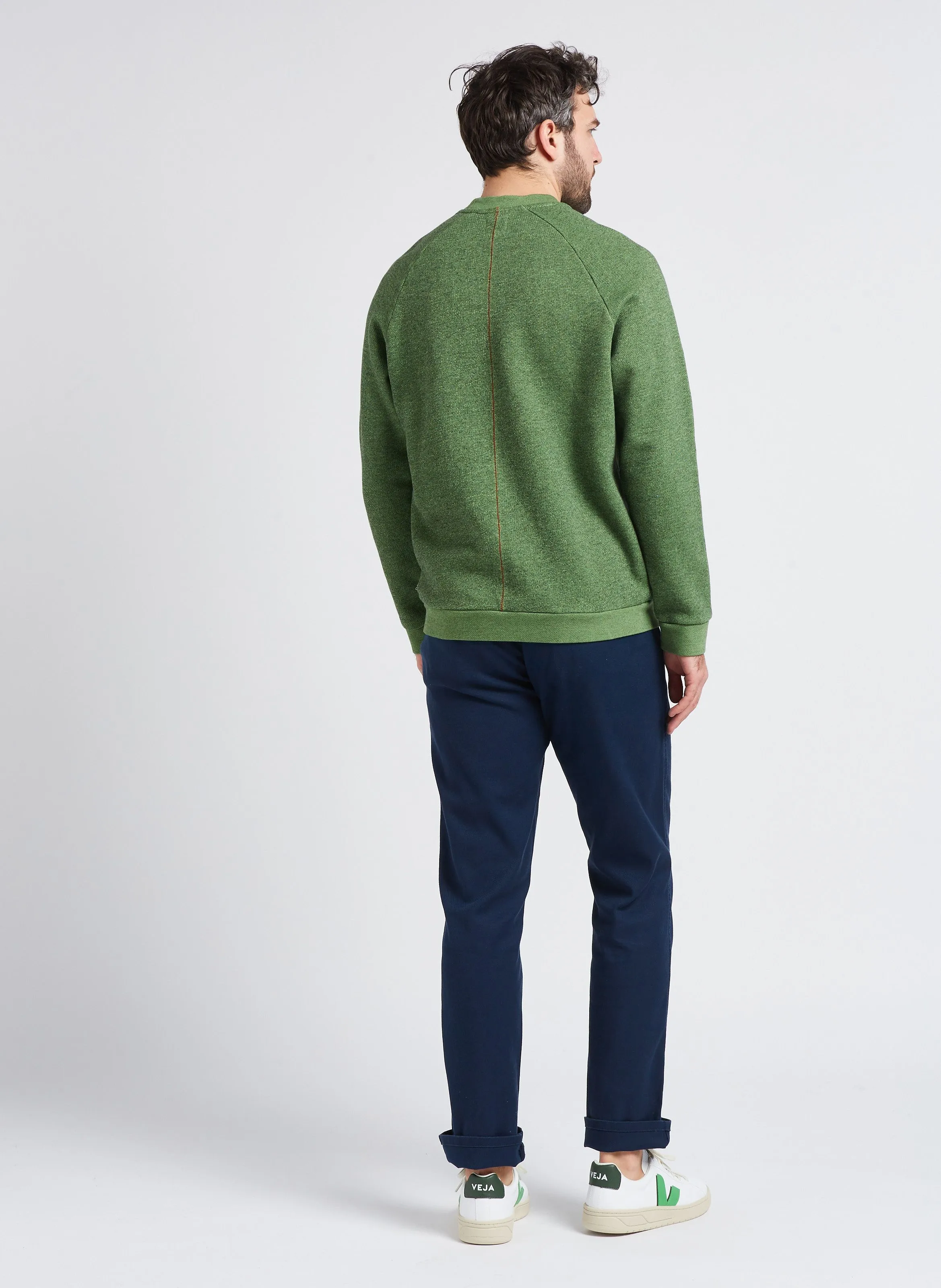 Pantalón chino slim fit de mezcla de algodón en azul