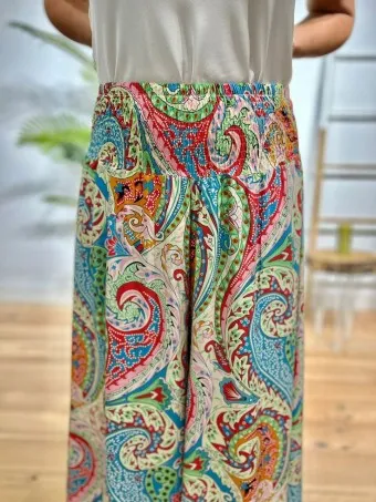 Pantalón Culotte Cachemires LAYLAH Multicolor