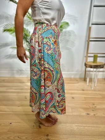 Pantalón Culotte Cachemires LAYLAH Multicolor