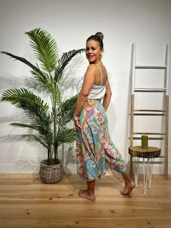 Pantalón Culotte Cachemires LAYLAH Multicolor
