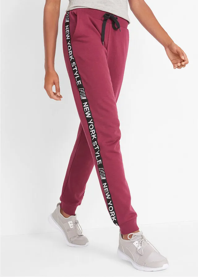 Pantalón de chándal con estampado Rojo azalea