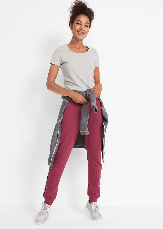Pantalón de chándal con estampado Rojo azalea