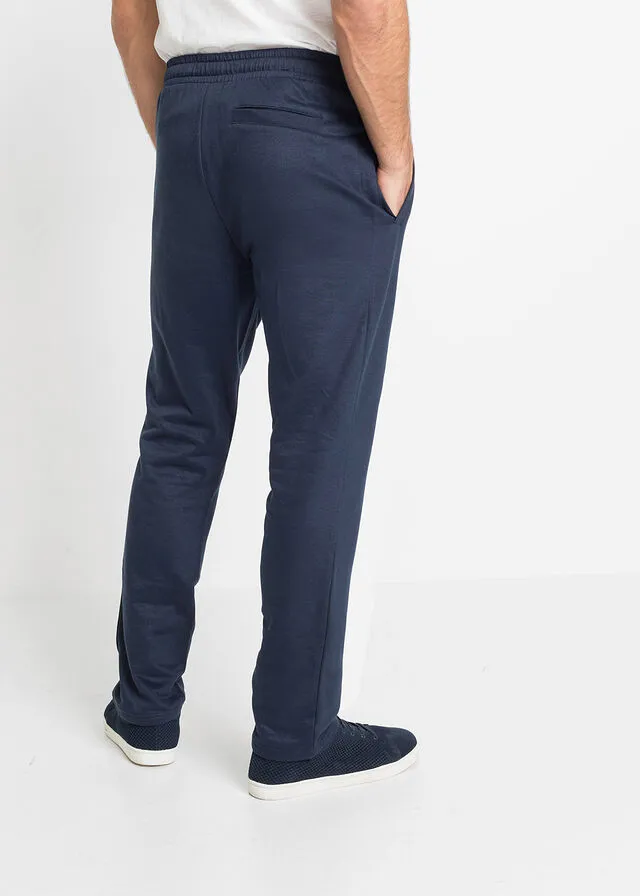 Pantalón de chándal con estampado y aplicación Azul marino estampado