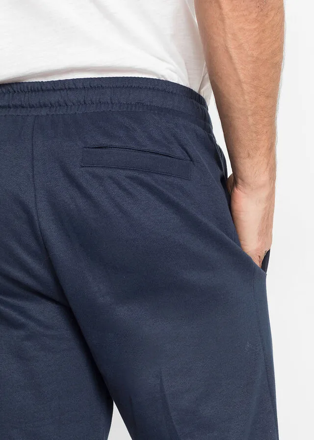 Pantalón de chándal con estampado y aplicación Azul marino estampado