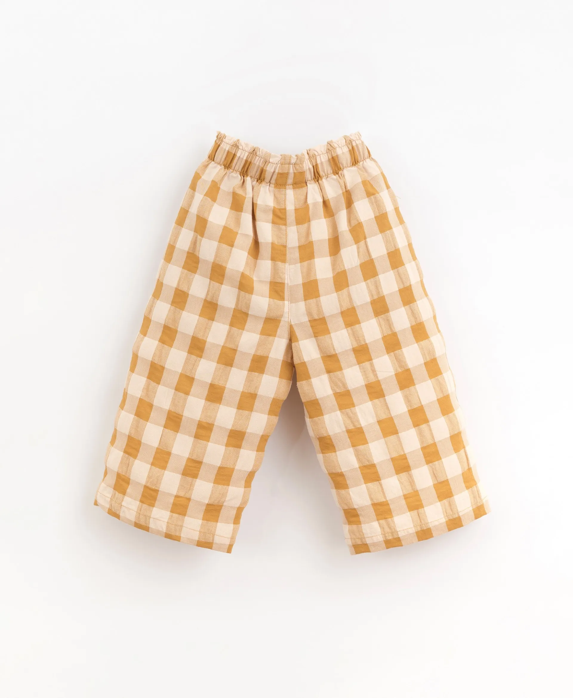 Pantalón de tela con estampado vichy | Organic Care
