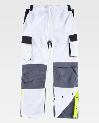 Pantalón linea 5, 3 colores Blanco / Negro / Gris Oscuro