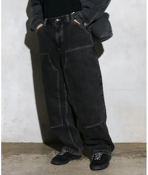 Pantalón Polar Skate Co Big Boy Work Pant Knee Negro