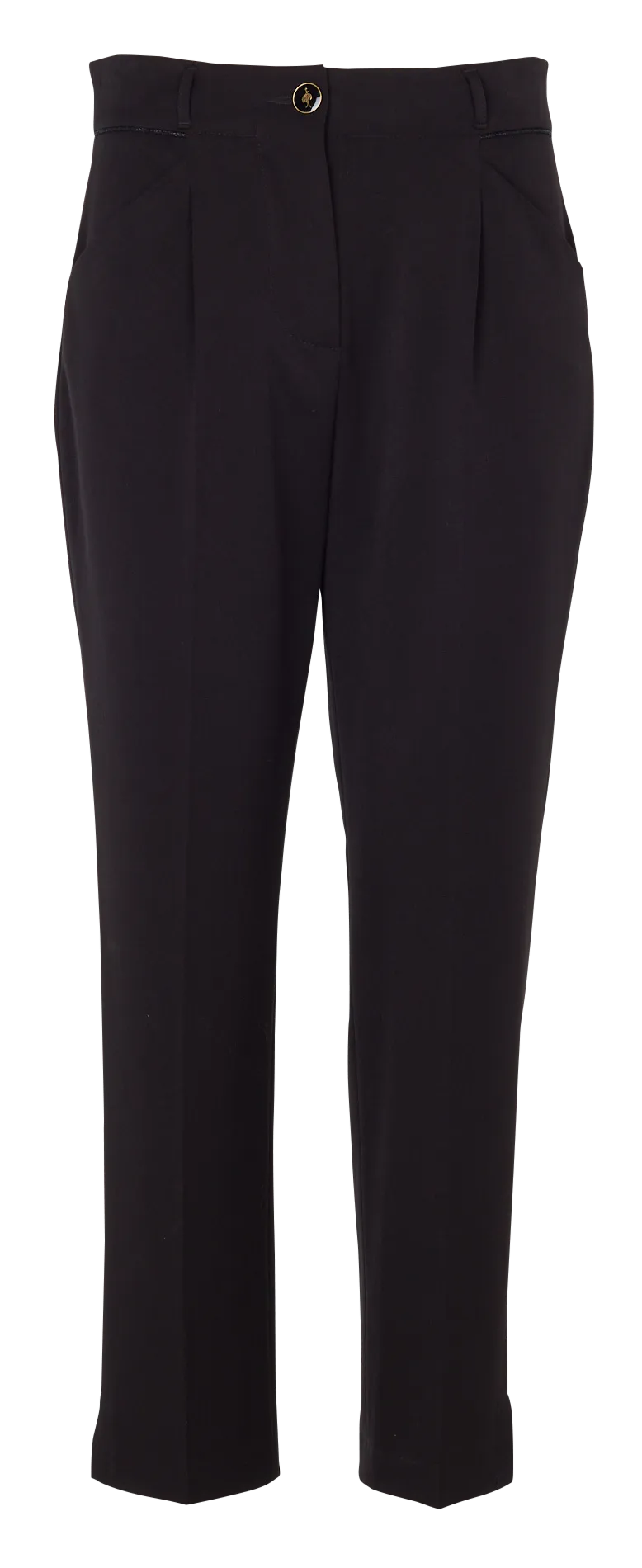 Pantalón recto en negro