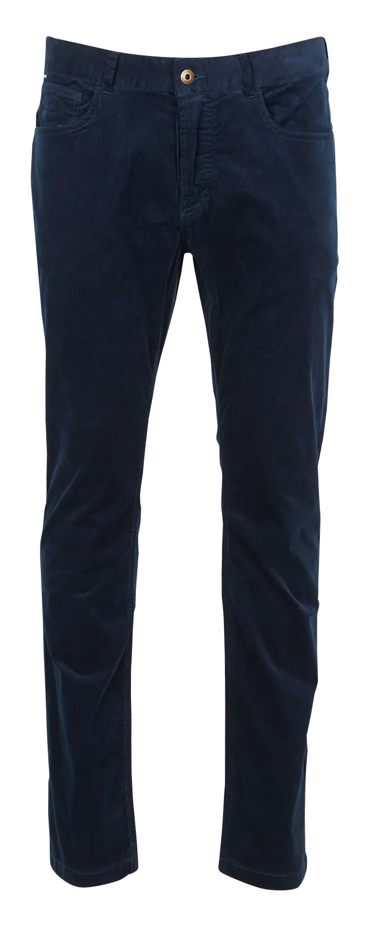 Pantalón slim fit de pana de algodón en azul