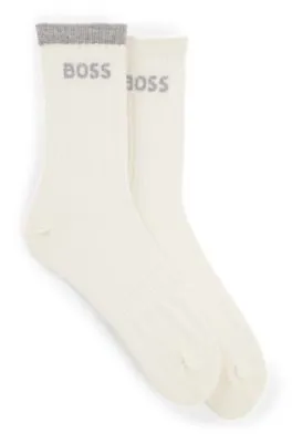 Paquete de dos pares de calcetines cortos de algodón
