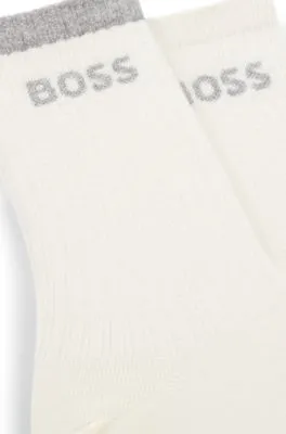Paquete de dos pares de calcetines cortos de algodón