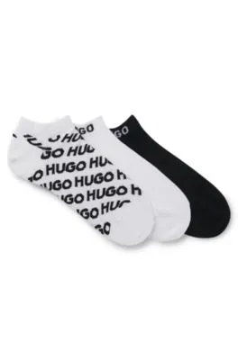 Paquete de tres pares de calcetines tobilleros de algodón