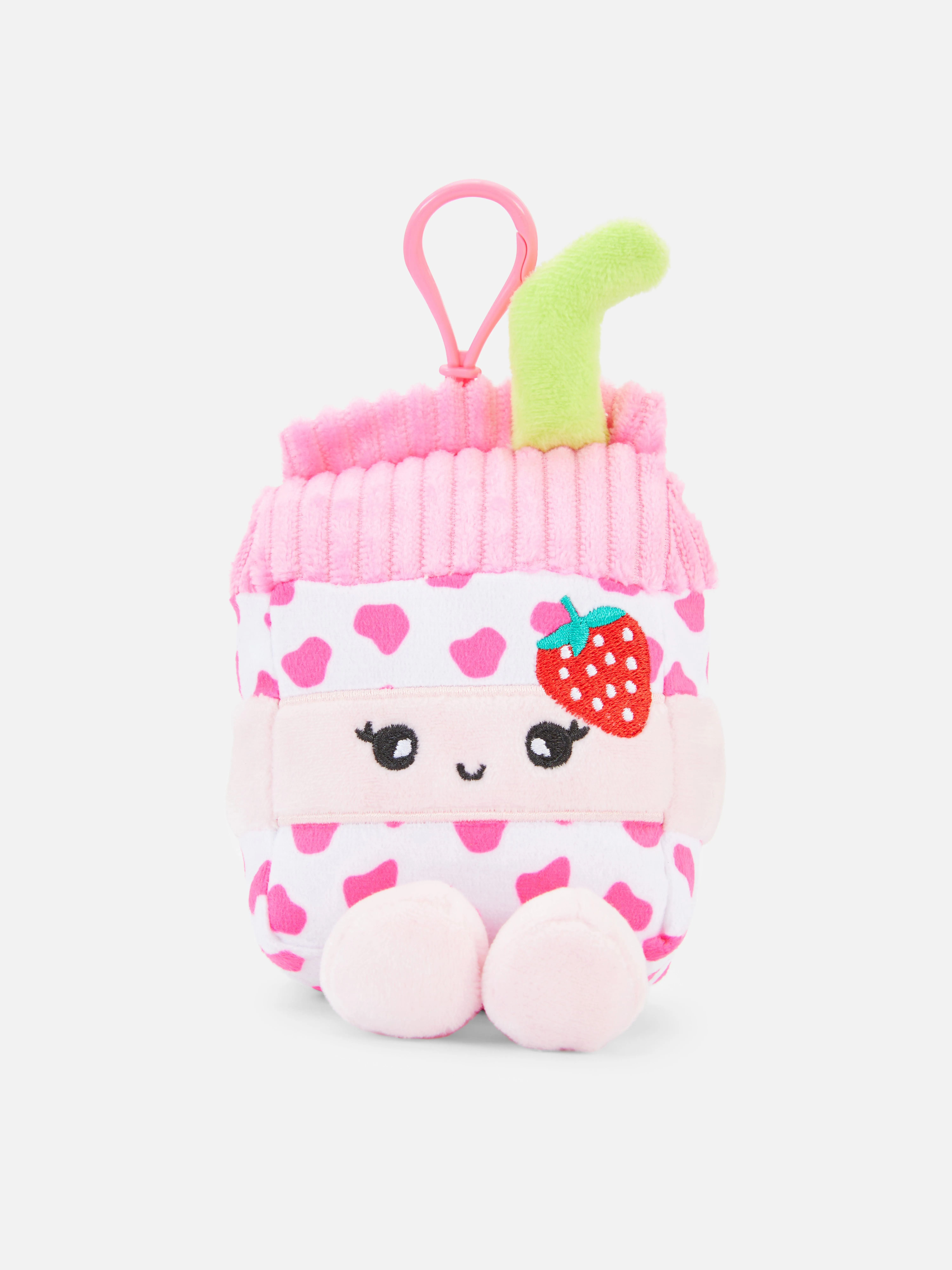 Peluche de cartón de leche con clip