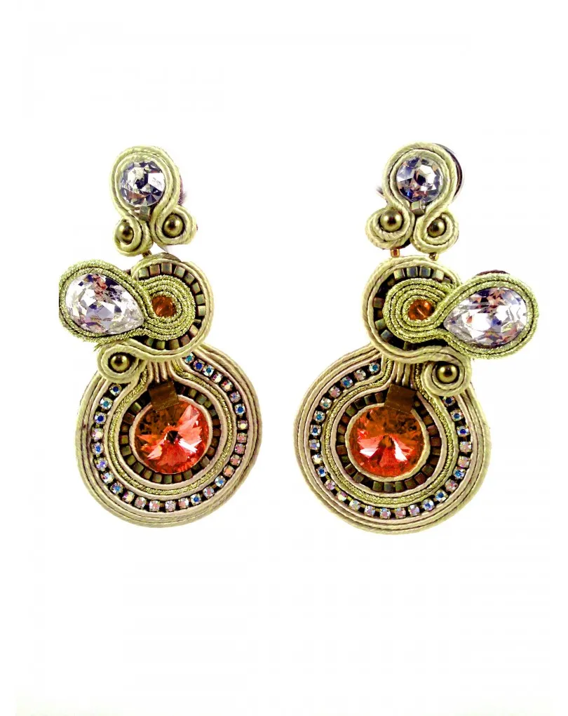 PENDIENTES FLAMENCA CRISTALES SWAROSKI