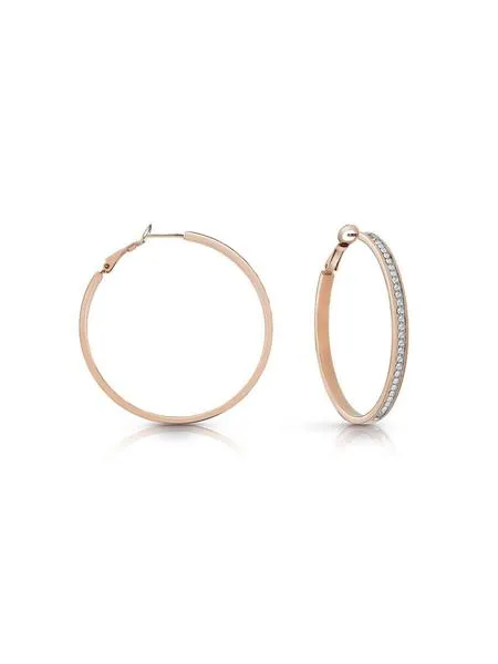 pendientes guess all around cristales rose