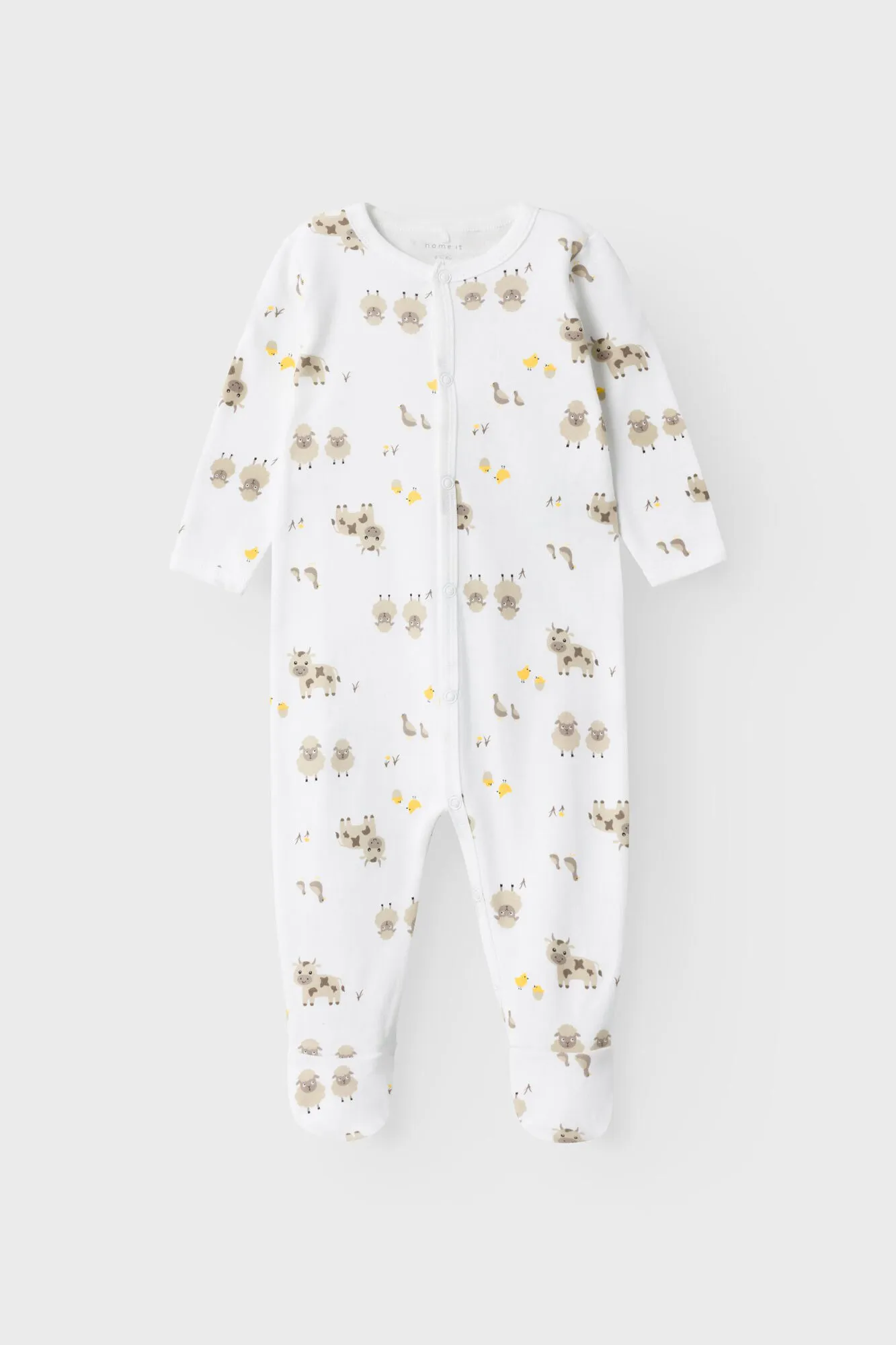 Pijama de bebé con estampado de animales