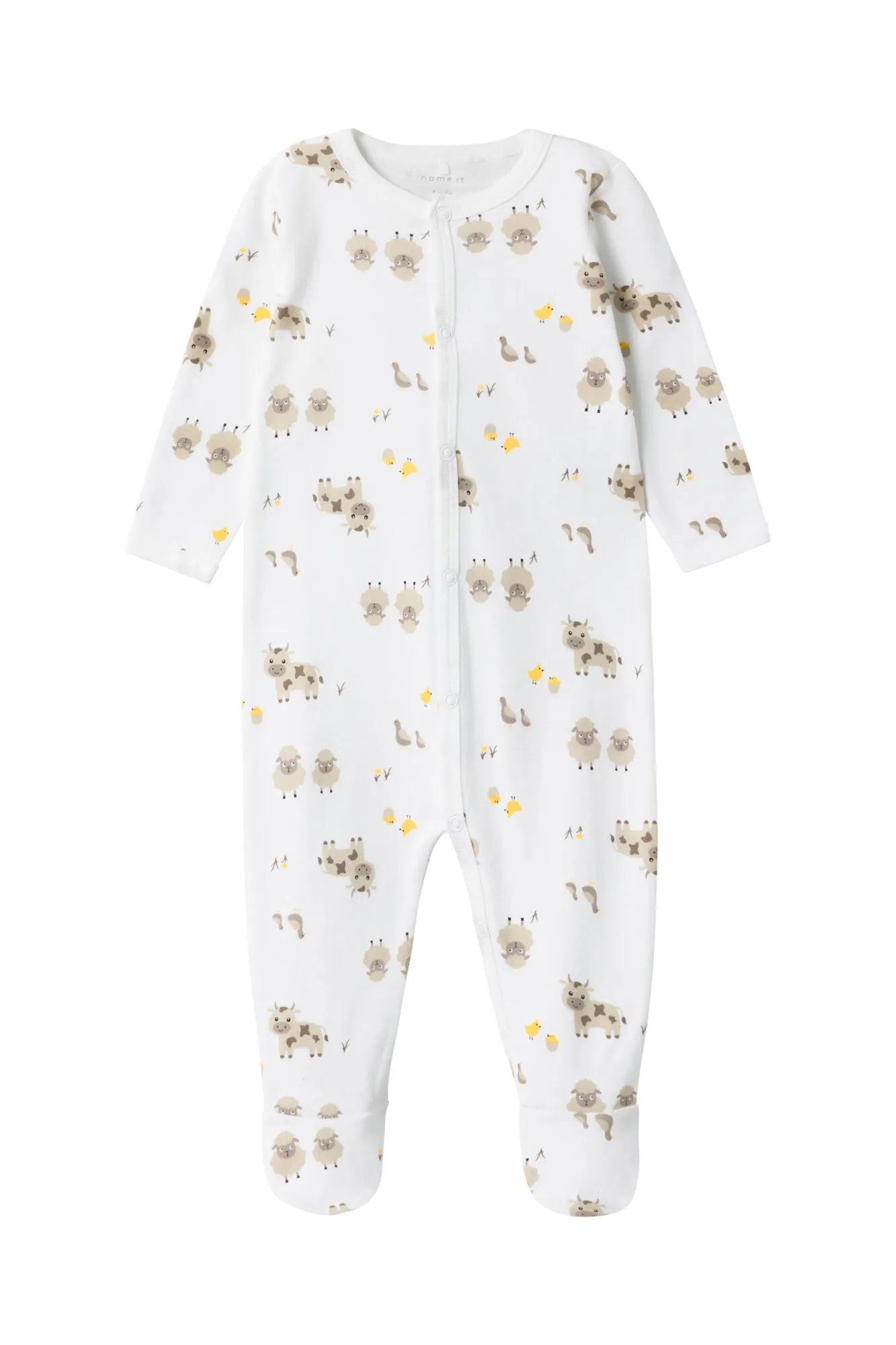 Pijama de bebé con estampado de animales